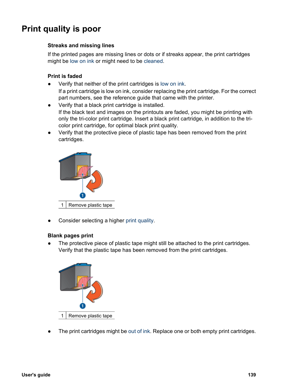 Print quality is poor | HP Deskjet 6988dt Printer User Manual | Page 141 / 182