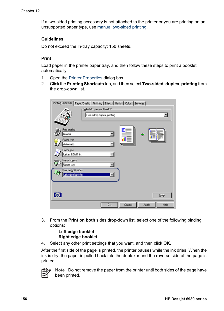 HP Deskjet 6988dt Printer User Manual | Page 158 / 182