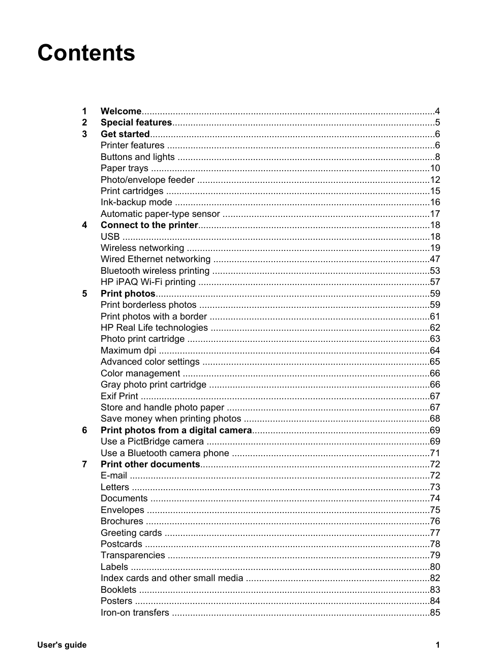 HP Deskjet 6988dt Printer User Manual | Page 3 / 182