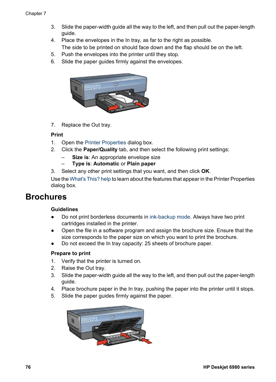 Brochures | HP Deskjet 6988dt Printer User Manual | Page 78 / 182