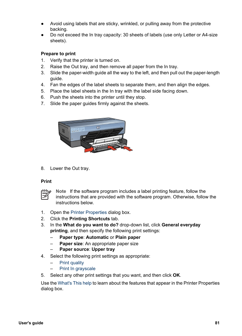 HP Deskjet 6988dt Printer User Manual | Page 83 / 182