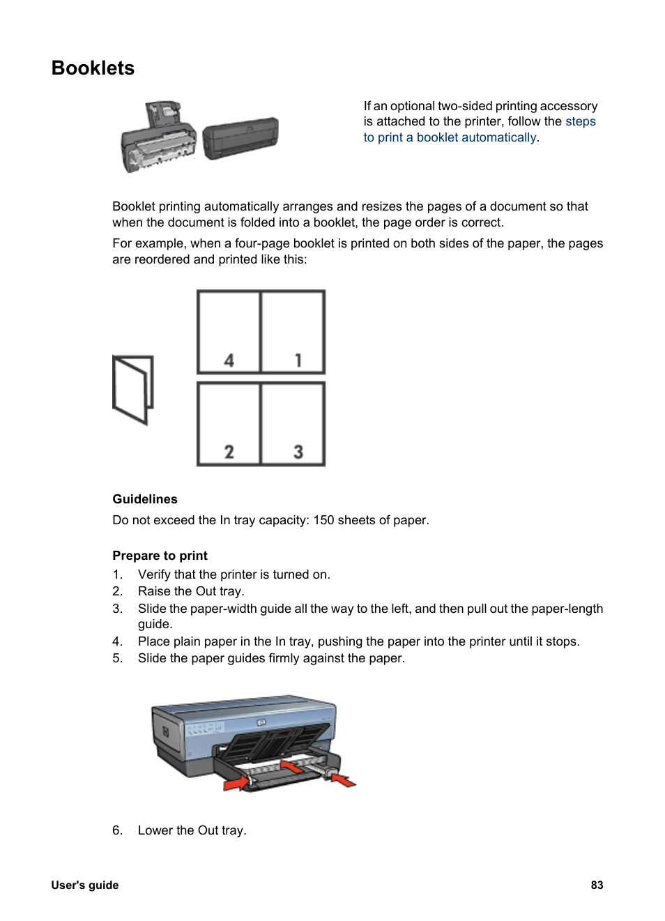 Booklets | HP Deskjet 6988dt Printer User Manual | Page 85 / 182
