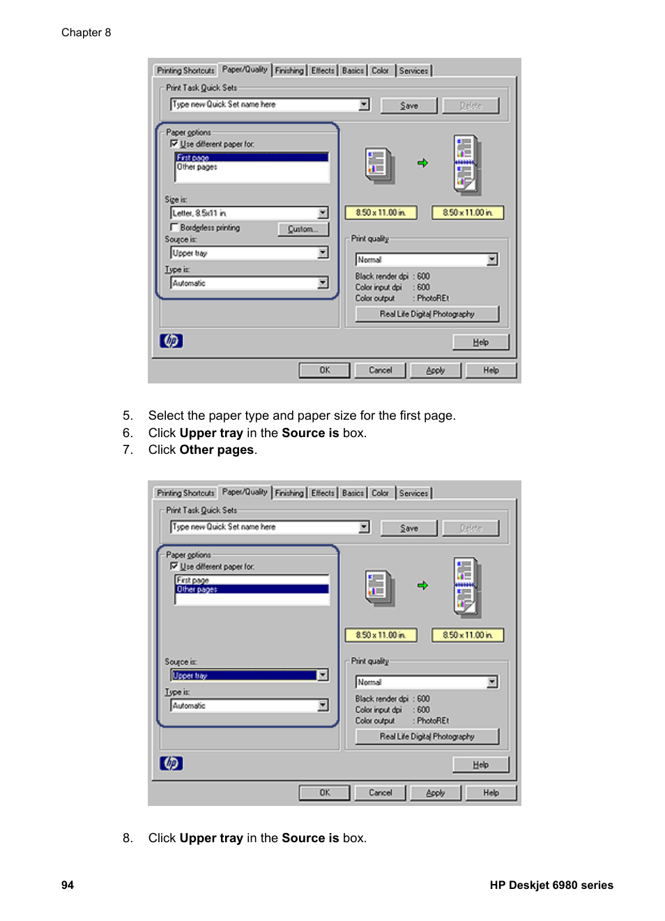 HP Deskjet 6988dt Printer User Manual | Page 96 / 182