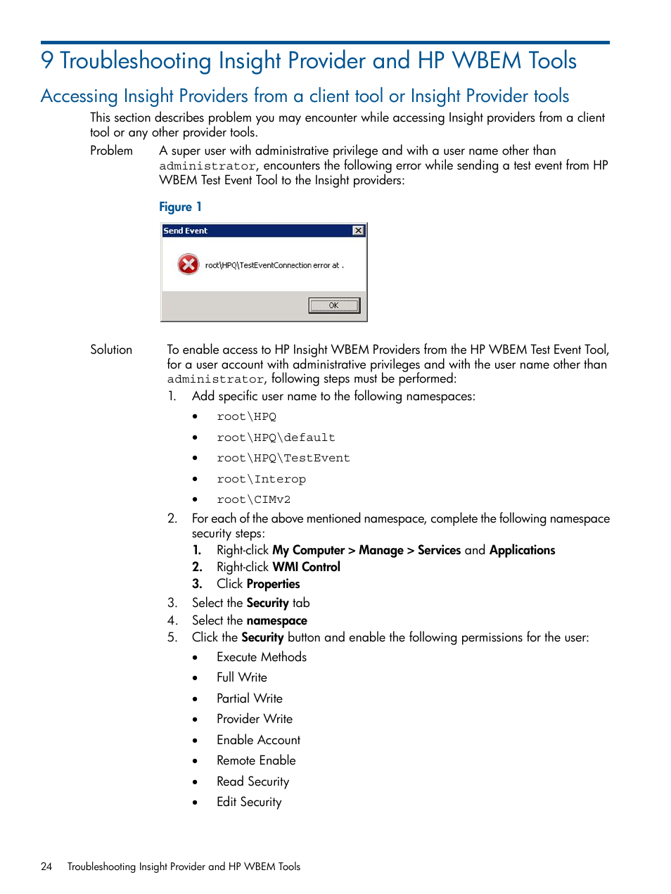 HP Insight Management WBEM Providers User Manual | Page 24 / 29