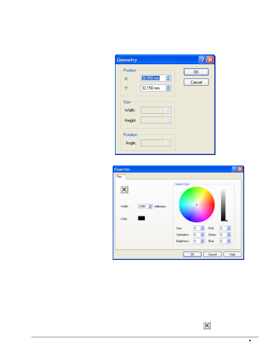 Rectangle tool | HP CD52 External CD-Writer Series User Manual | Page 11 / 109