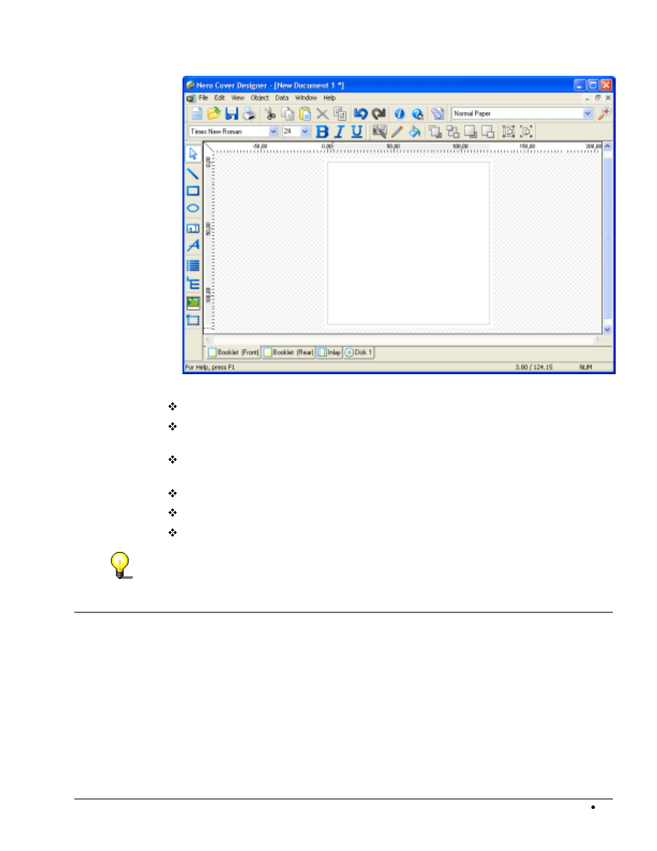 Booklet design, Booklet (front), 3 booklet design | HP CD52 External CD-Writer Series User Manual | Page 41 / 109