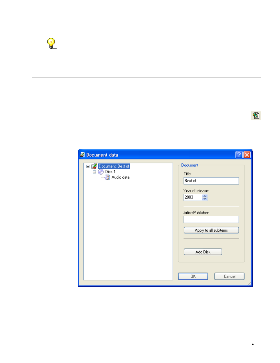 Add document data, 4 add document data | HP CD52 External CD-Writer Series User Manual | Page 48 / 109