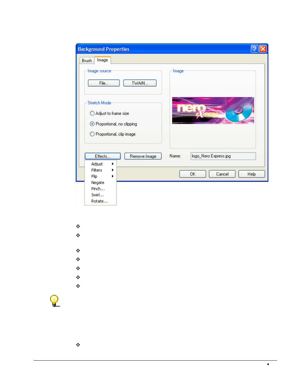Effects 'adjust, 1 effects 'adjust | HP CD52 External CD-Writer Series User Manual | Page 66 / 109