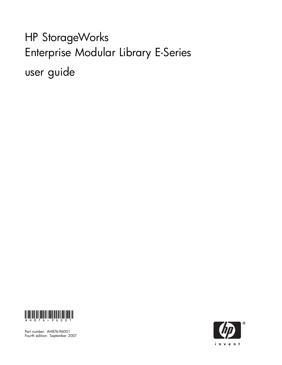 HP EML E-series Tape Libraries User Manual | 136 pages