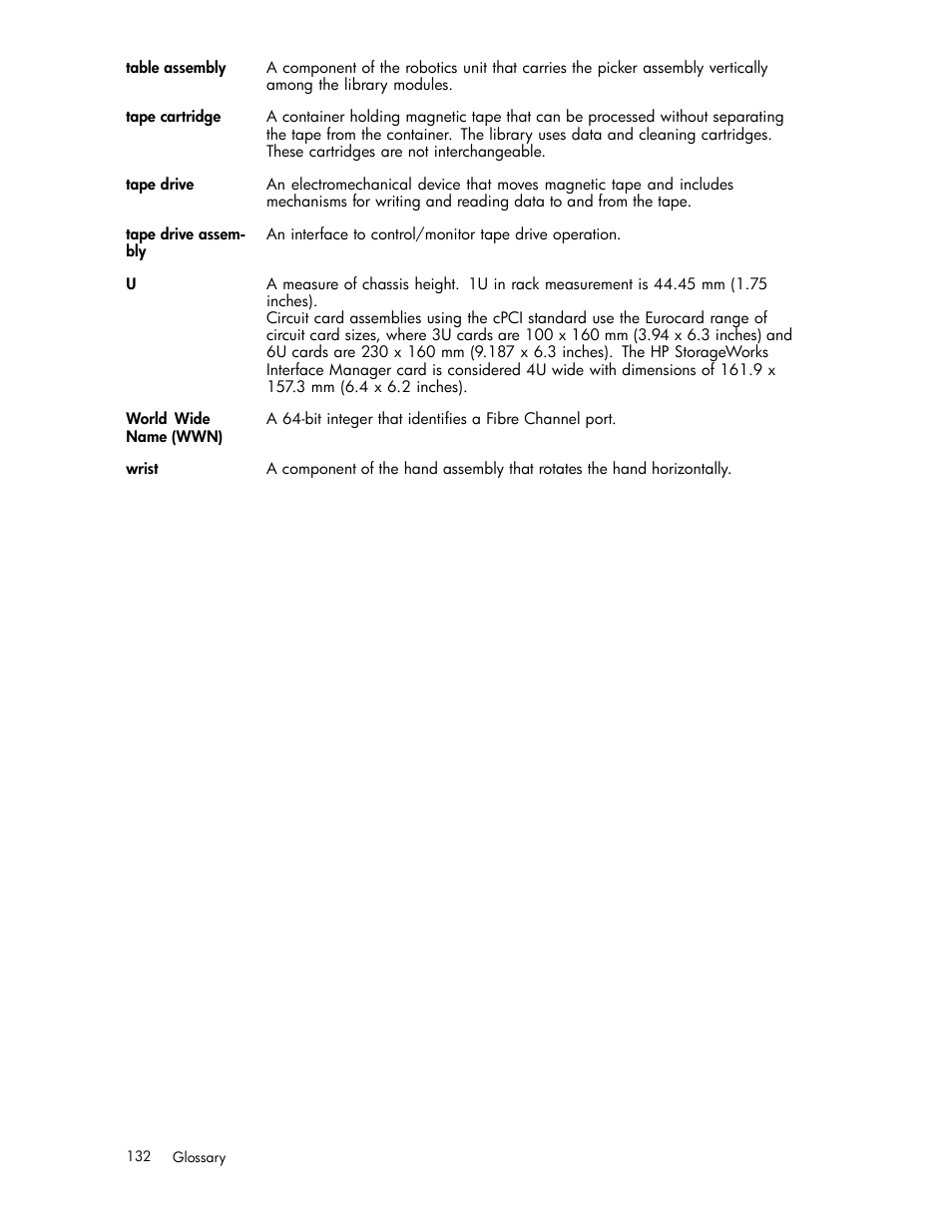 HP EML E-series Tape Libraries User Manual | Page 132 / 136