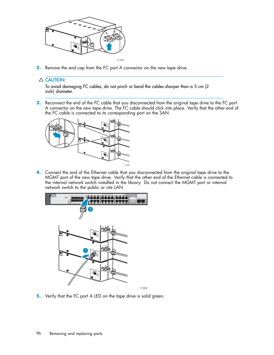 HP EML E-series Tape Libraries User Manual | Page 96 / 136