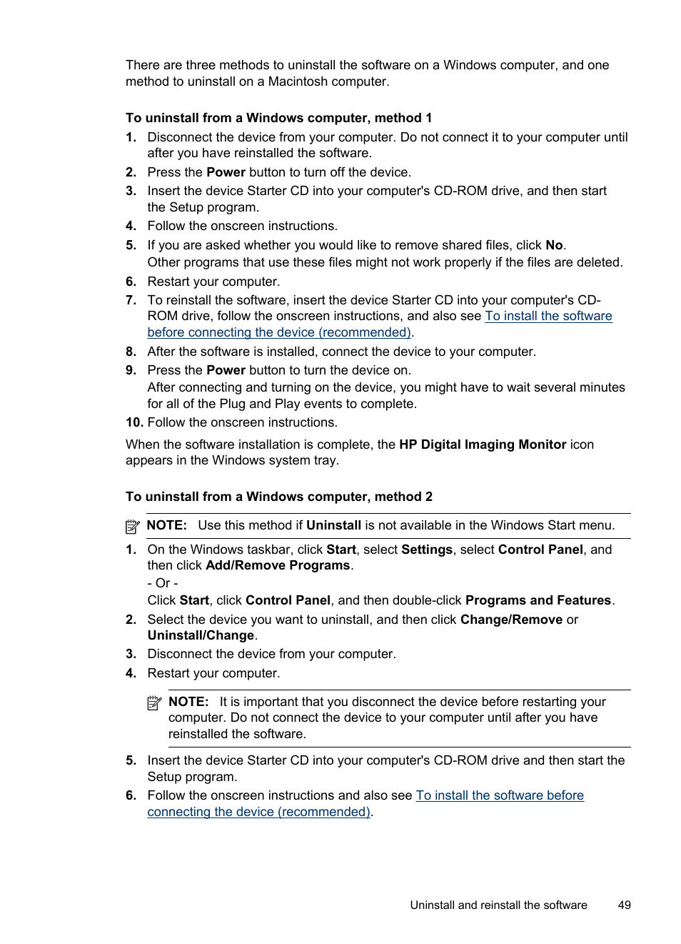 HP Officejet H470wf Mobile Printer User Manual | Page 53 / 132