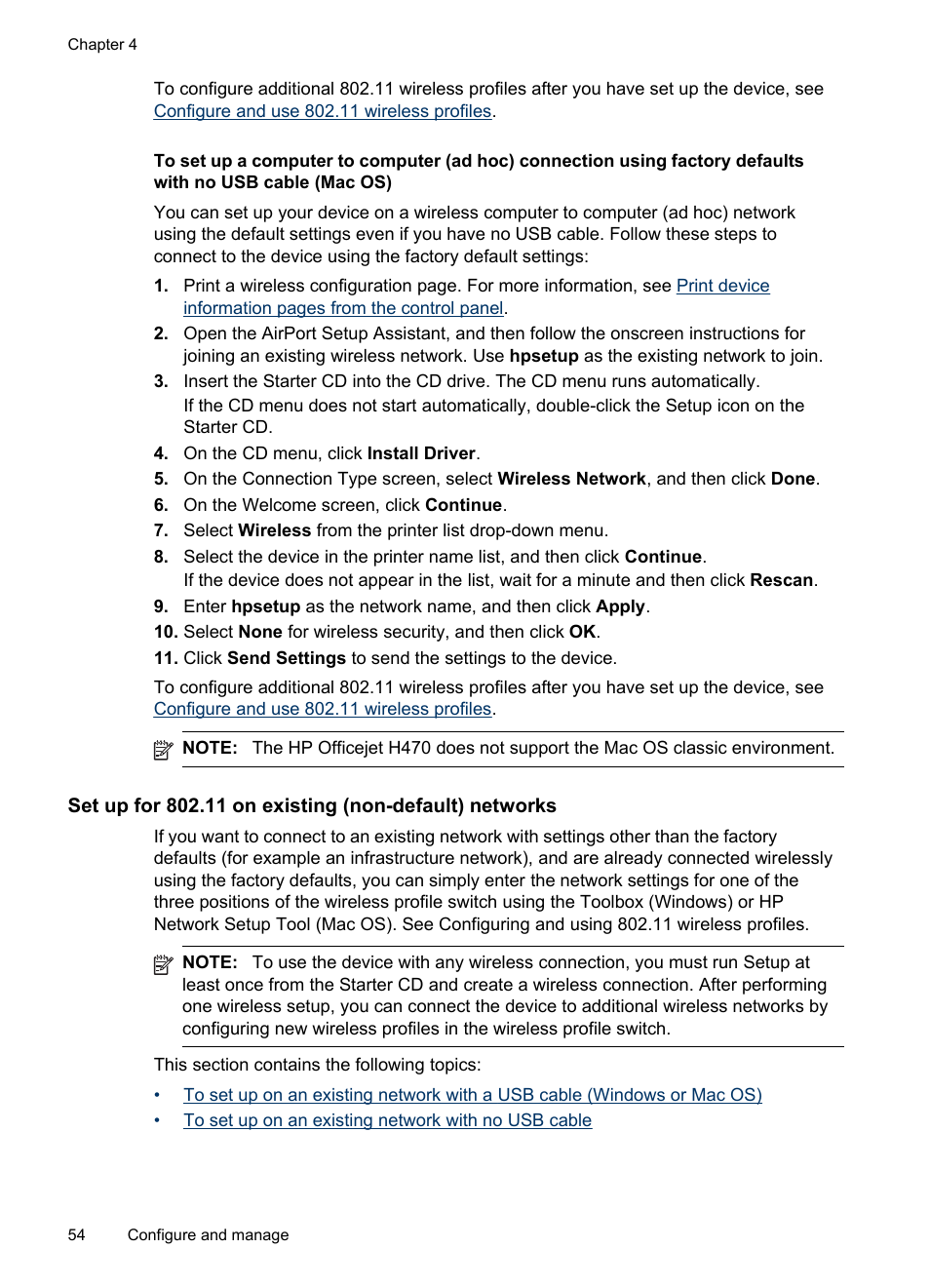HP Officejet H470wf Mobile Printer User Manual | Page 58 / 132