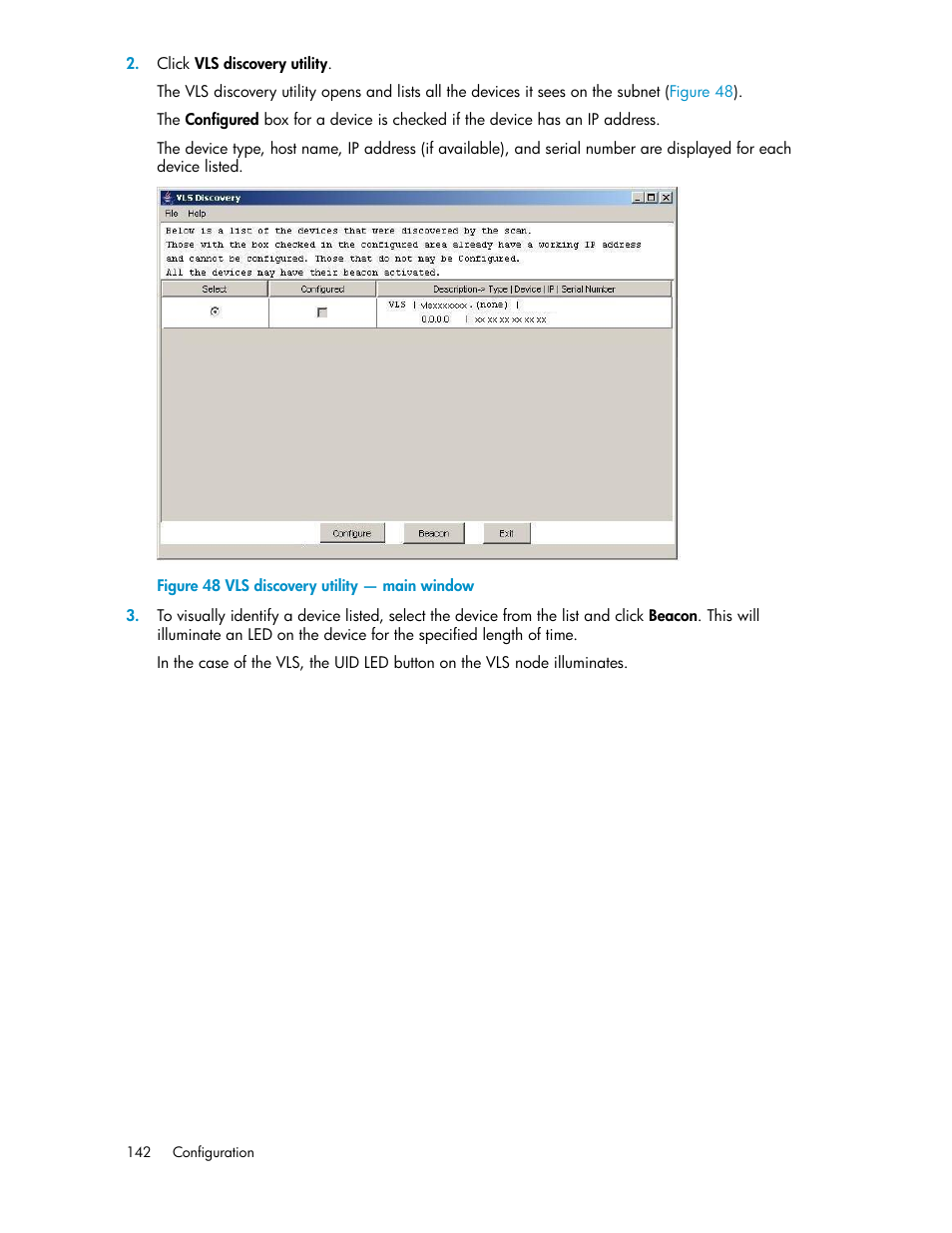 Vls discovery utility — main window | HP StorageWorks 6000 Virtual Library System User Manual | Page 142 / 358