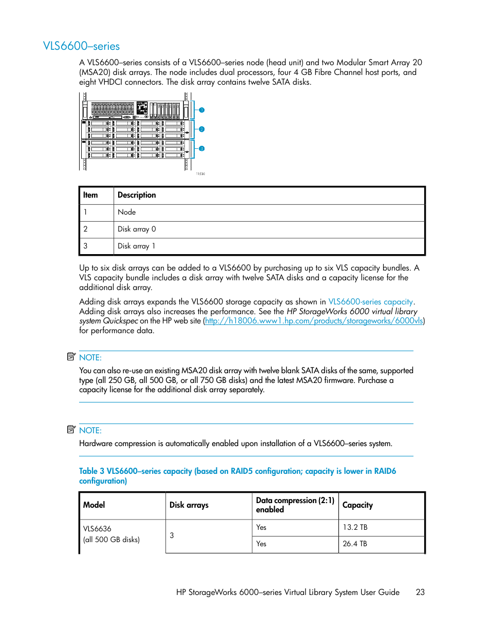 Vls6600–series | HP StorageWorks 6000 Virtual Library System User Manual | Page 23 / 358