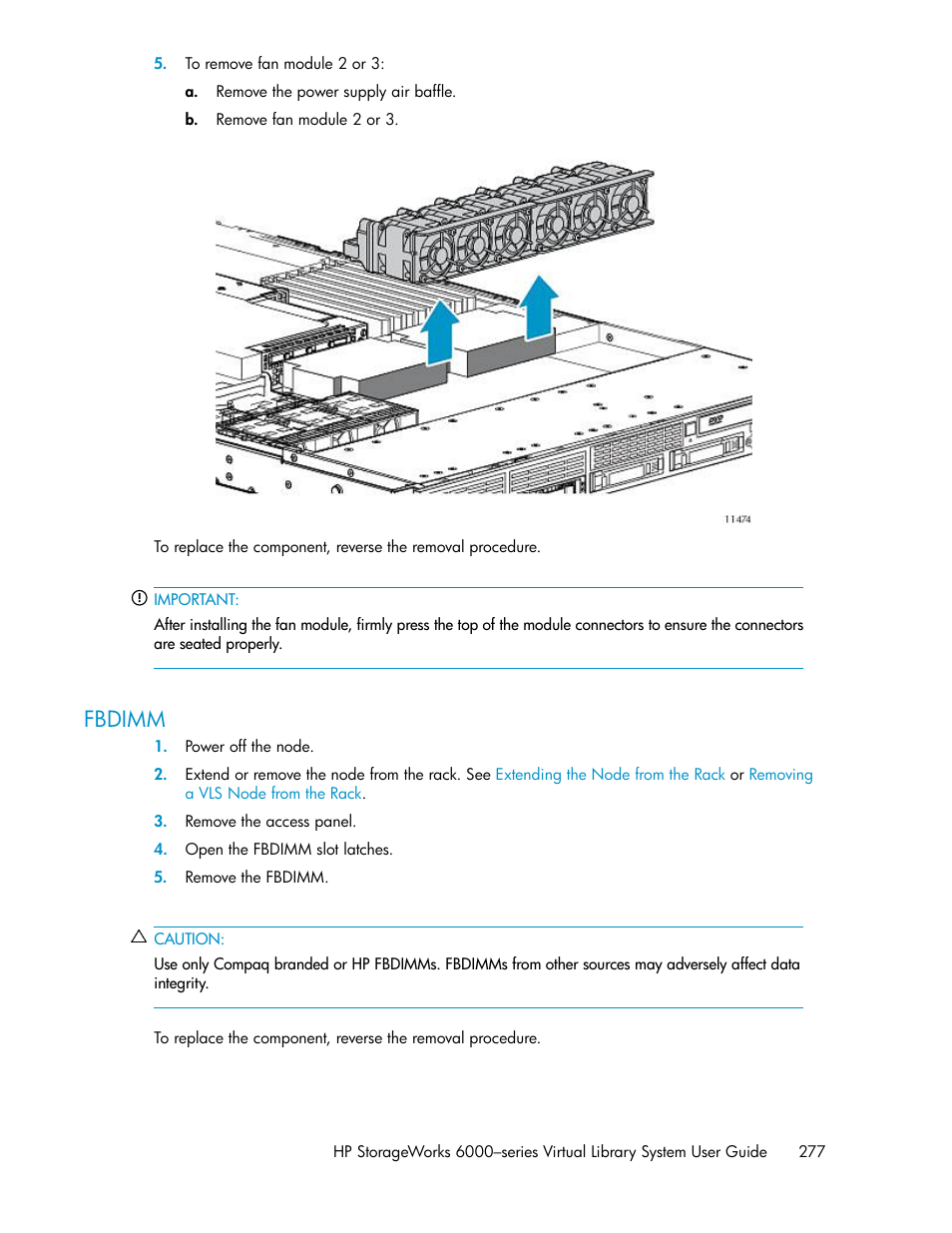 Fbdimm | HP StorageWorks 6000 Virtual Library System User Manual | Page 277 / 358