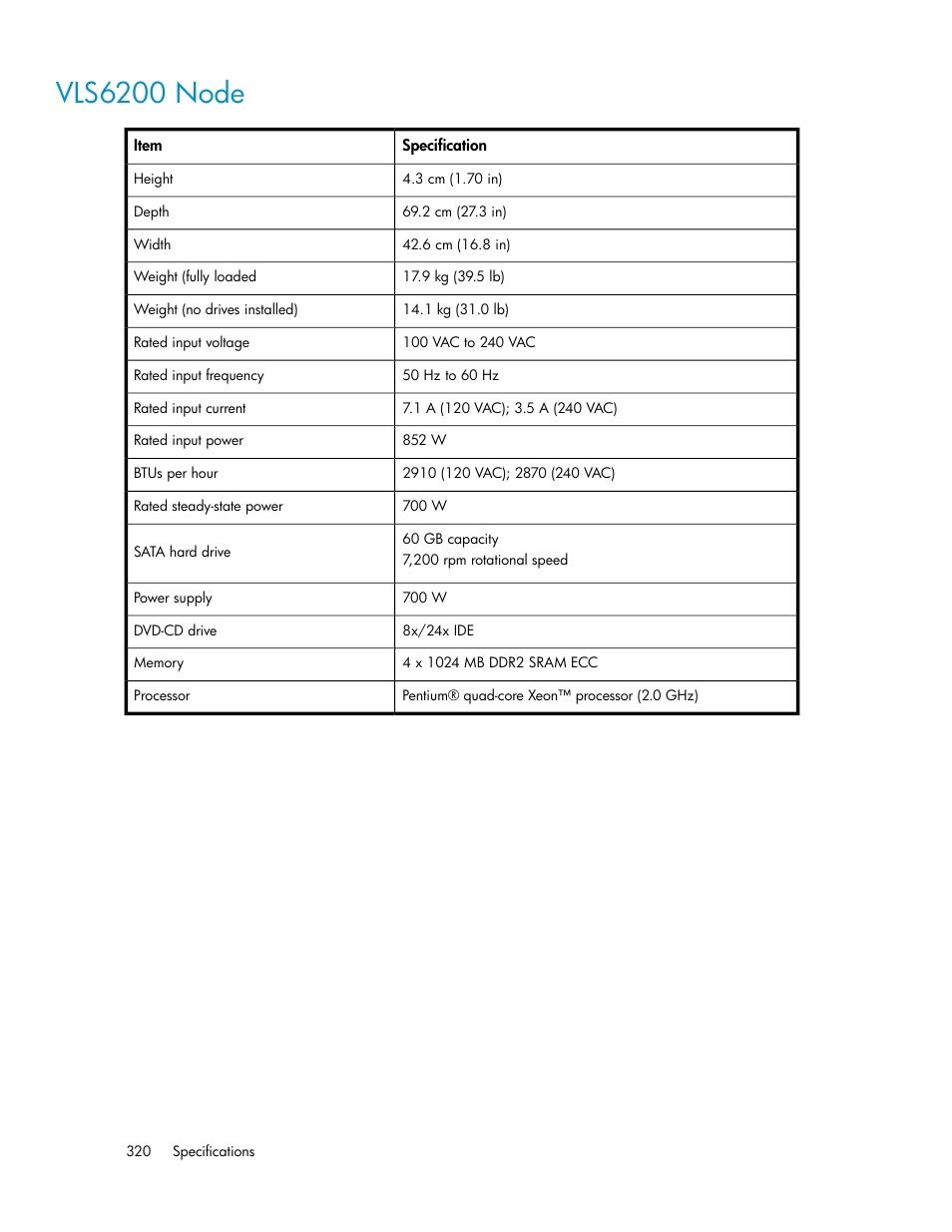 Vls6200 node | HP StorageWorks 6000 Virtual Library System User Manual | Page 320 / 358