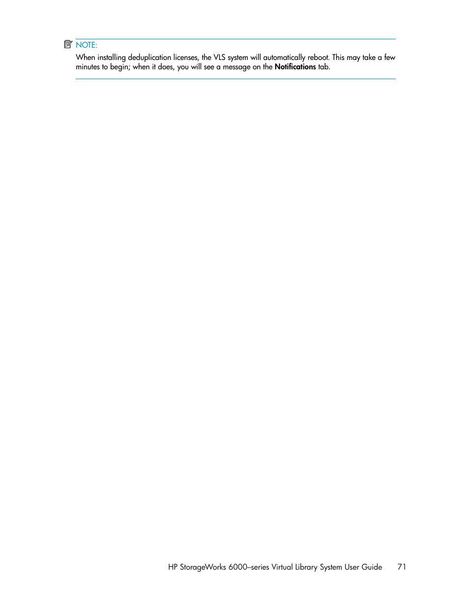 HP StorageWorks 6000 Virtual Library System User Manual | Page 71 / 358