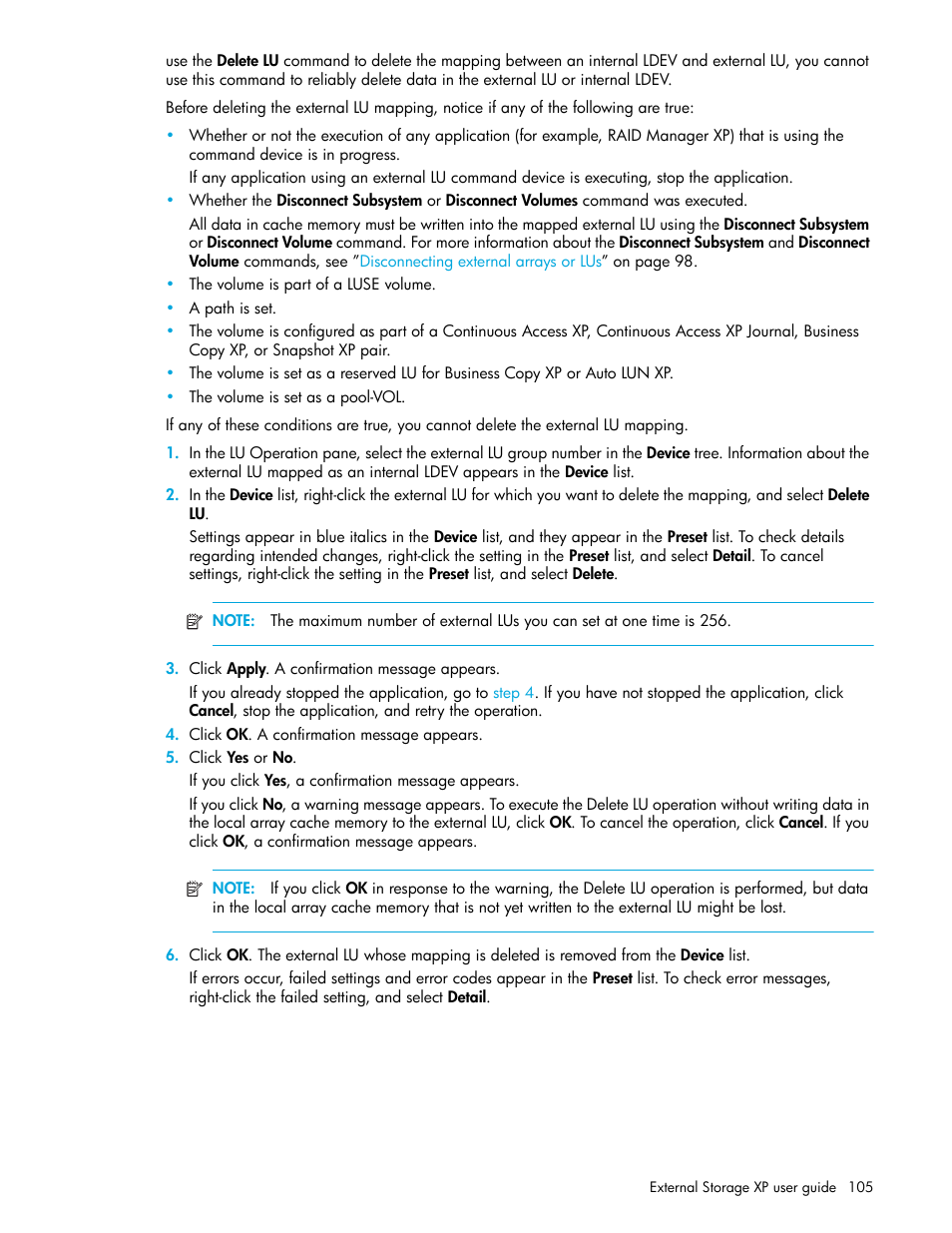 HP StorageWorks XP Remote Web Console Software User Manual | Page 105 / 164