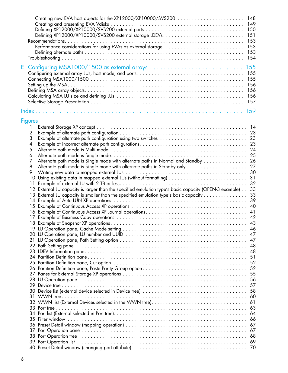 HP StorageWorks XP Remote Web Console Software User Manual | Page 6 / 164