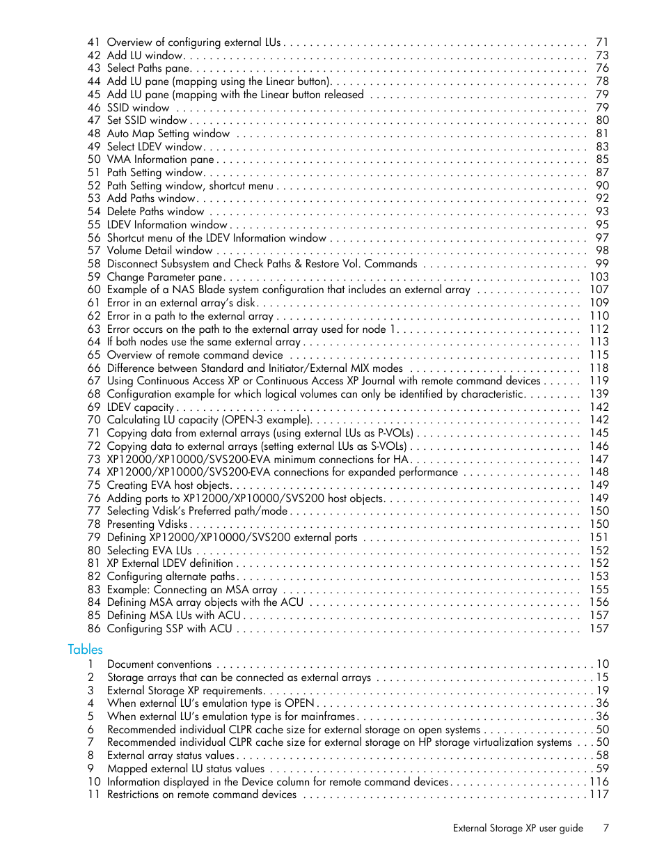 HP StorageWorks XP Remote Web Console Software User Manual | Page 7 / 164