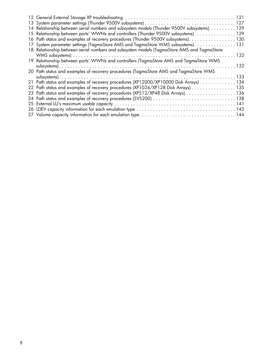 HP StorageWorks XP Remote Web Console Software User Manual | Page 8 / 164