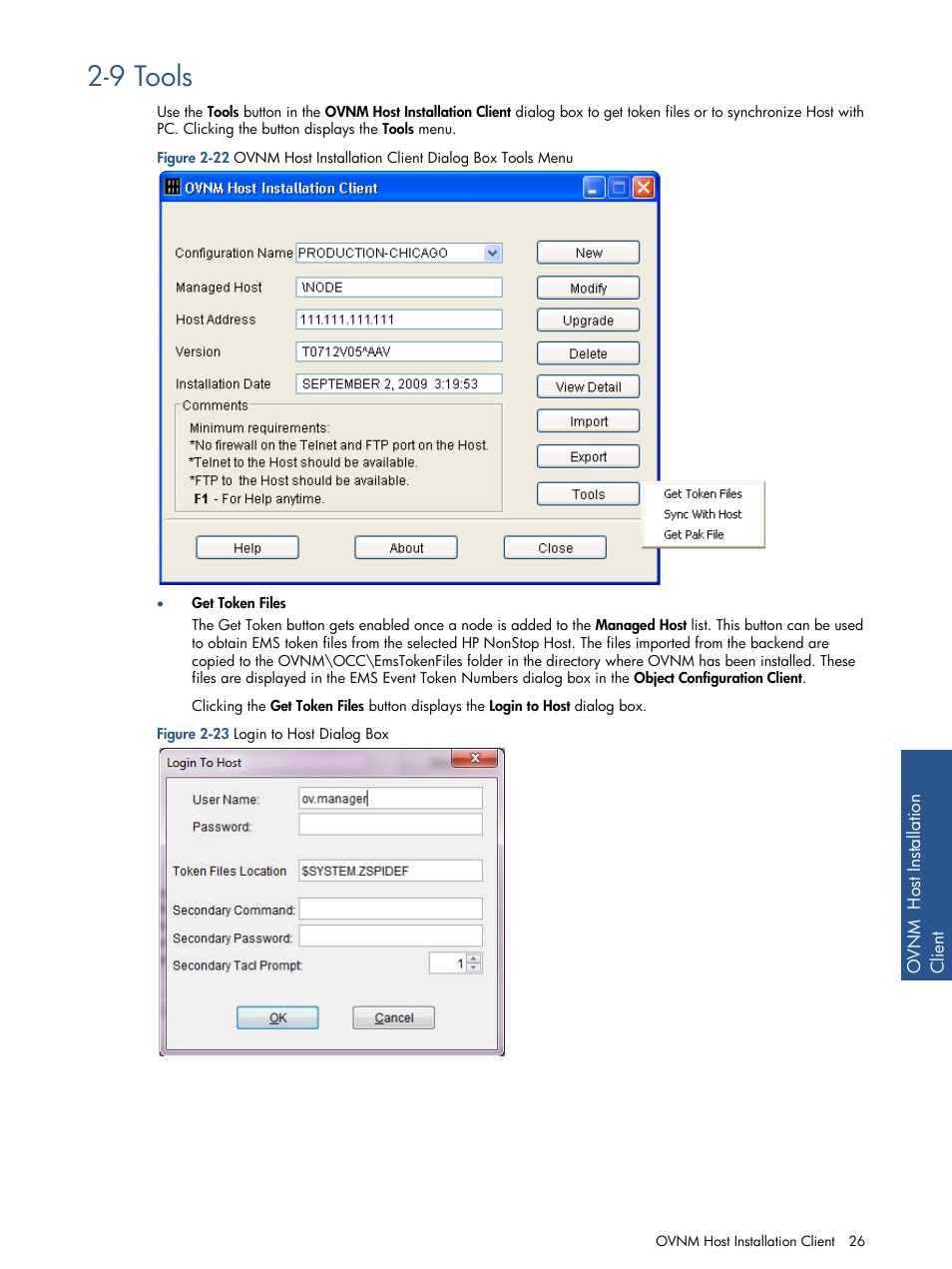 9 tools, Tools, Figure 2-23 login to host dialog box | HP NonStop G-Series User Manual | Page 26 / 134