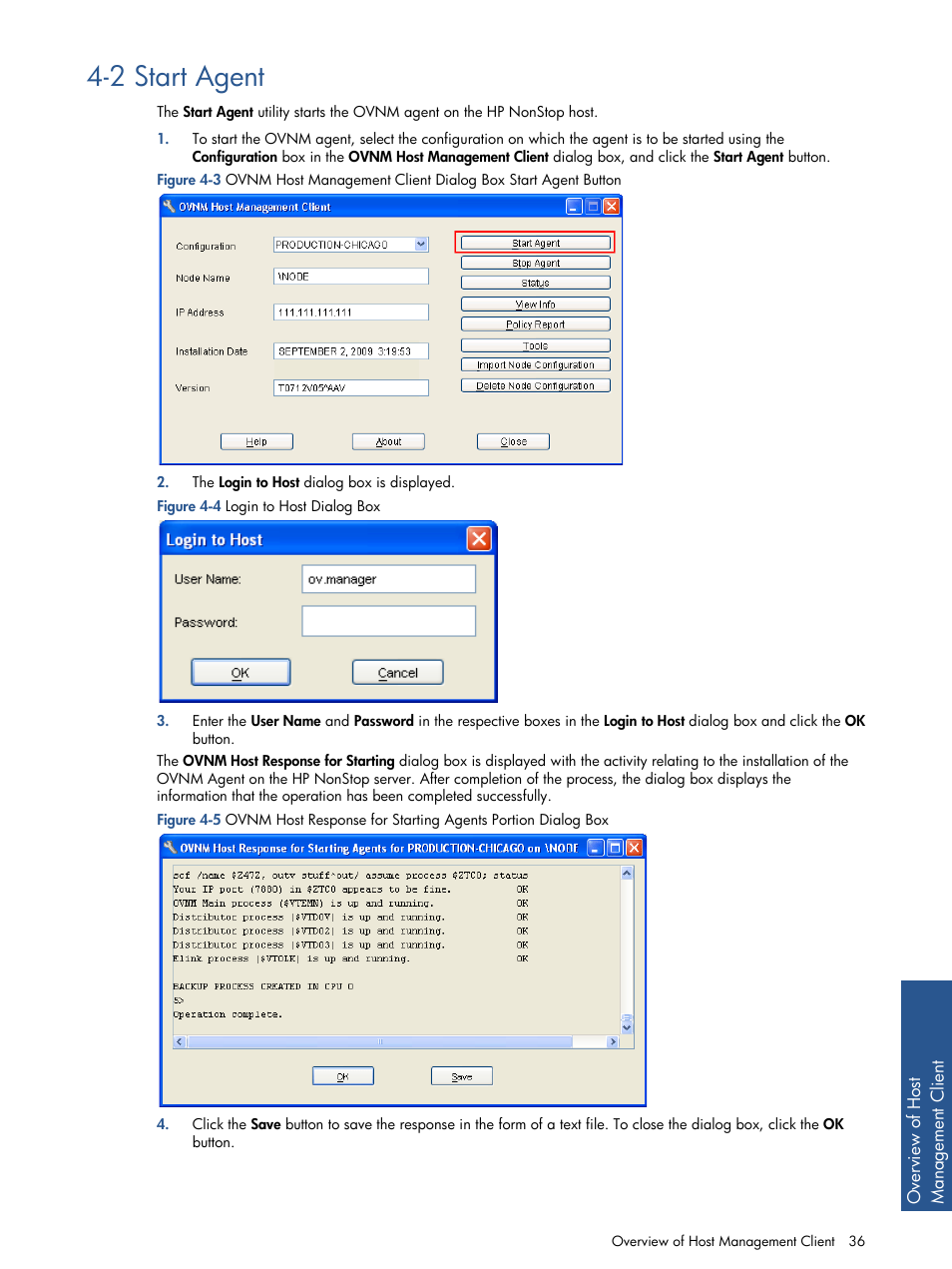 2 start agent, Start agent, Figure 4-4 login to host dialog box | HP NonStop G-Series User Manual | Page 36 / 134