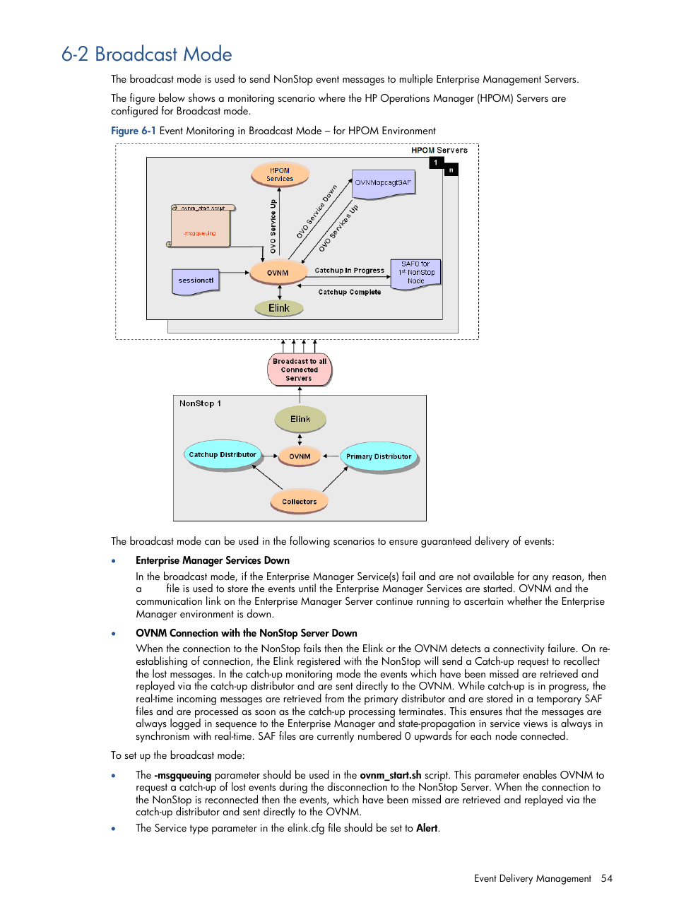 2 broadcast mode, Broadcast mode | HP NonStop G-Series User Manual | Page 54 / 134