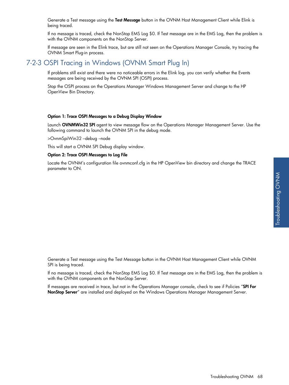 2-3 ospi tracing in windows (ovnm smart plug in), Ospi tracing in windows (ovnm smart plug in) | HP NonStop G-Series User Manual | Page 68 / 134