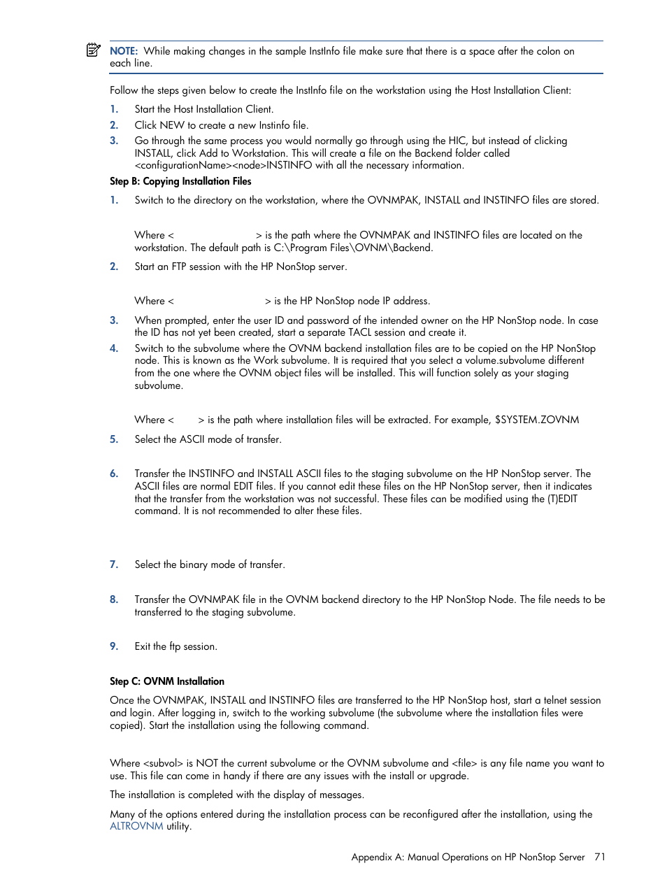 HP NonStop G-Series User Manual | Page 71 / 134