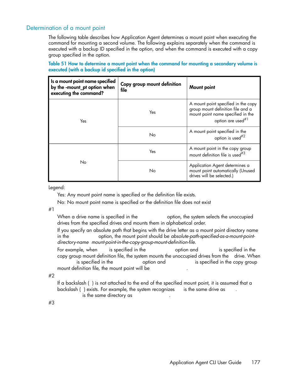 Determination of a mount point | HP XP Command View Advanced Edition Software User Manual | Page 177 / 574