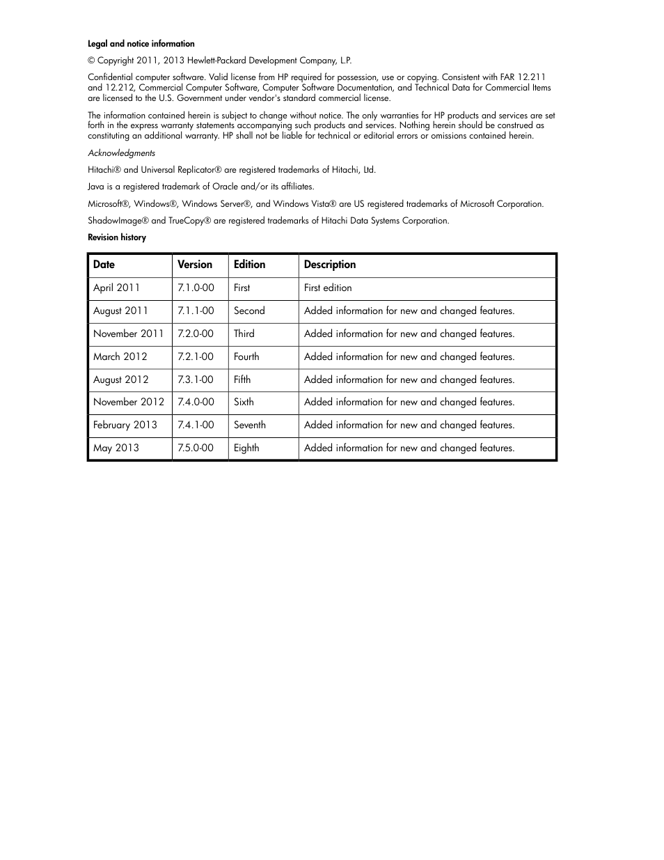 HP XP Command View Advanced Edition Software User Manual | Page 2 / 574