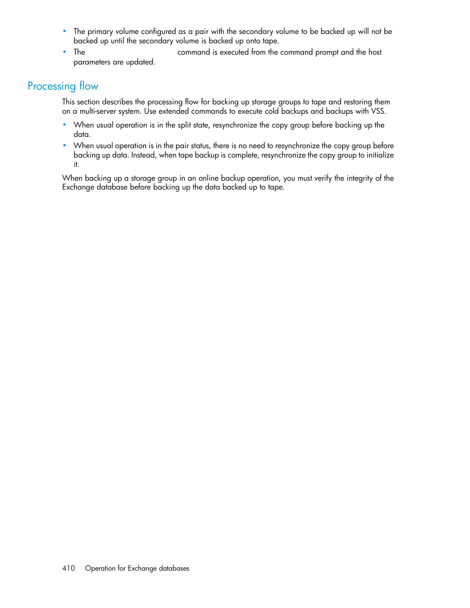 Processing flow | HP XP Command View Advanced Edition Software User Manual | Page 410 / 574