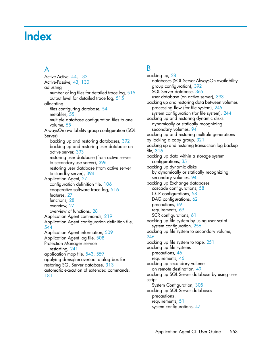 Index | HP XP Command View Advanced Edition Software User Manual | Page 563 / 574