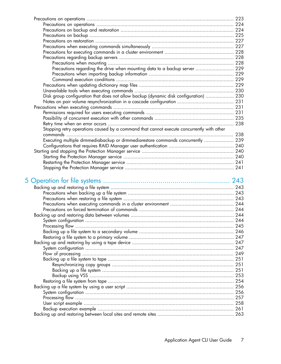 5 operation for file systems | HP XP Command View Advanced Edition Software User Manual | Page 7 / 574