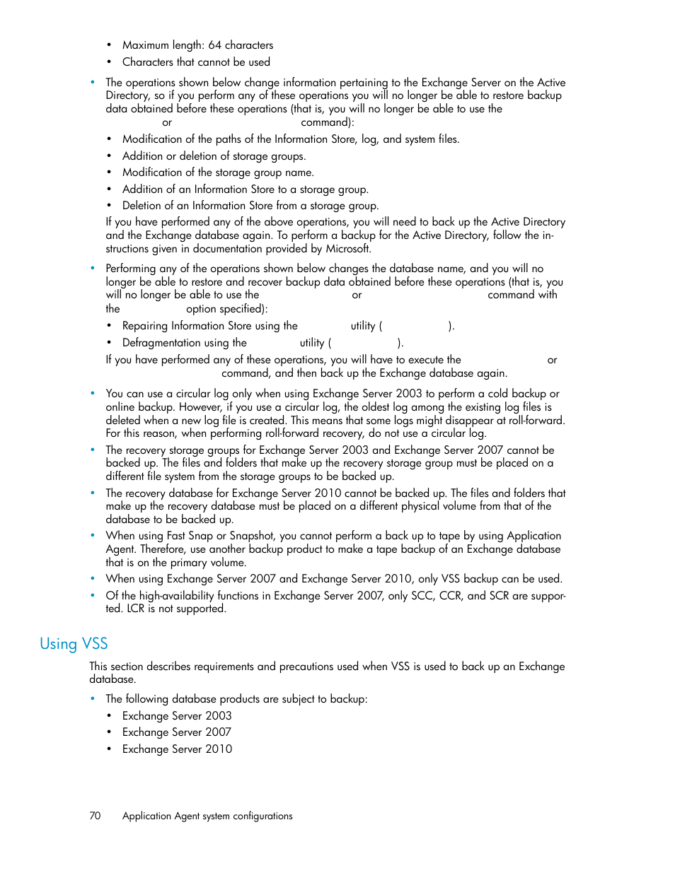 Using vss | HP XP Command View Advanced Edition Software User Manual | Page 70 / 574