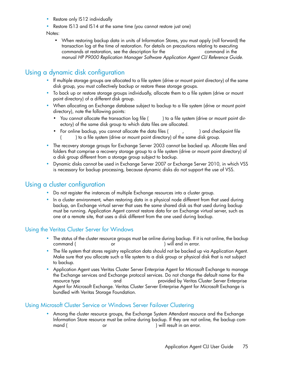 Using a dynamic disk configuration, Using a cluster configuration, 75 using a cluster configuration | HP XP Command View Advanced Edition Software User Manual | Page 75 / 574