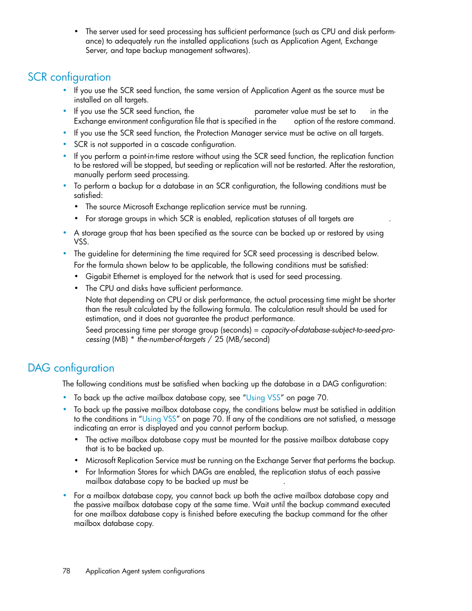Scr configuration, Dag configuration, 78 dag configuration | HP XP Command View Advanced Edition Software User Manual | Page 78 / 574