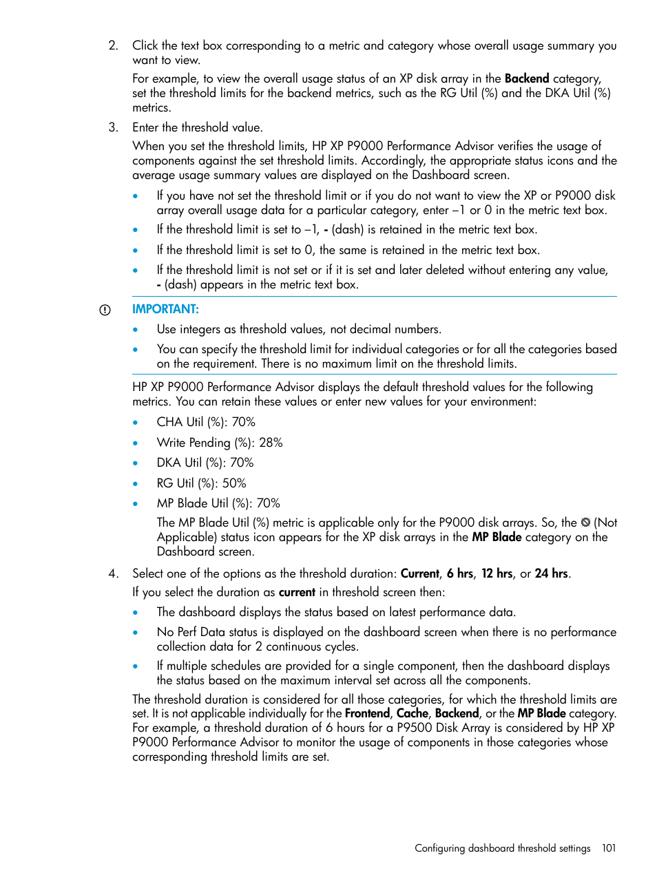 HP XP P9000 Performance Advisor Software User Manual | Page 101 / 419