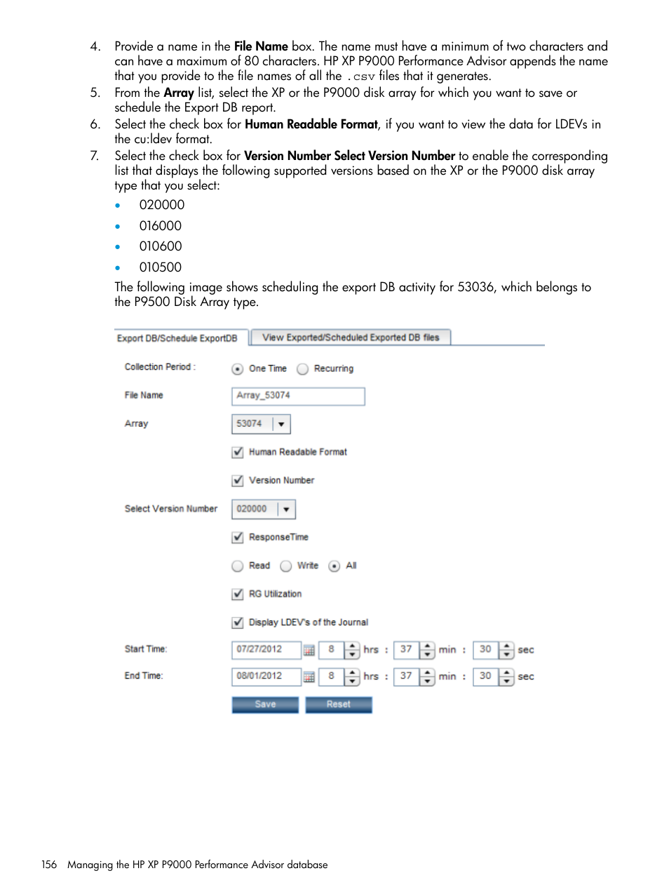 HP XP P9000 Performance Advisor Software User Manual | Page 156 / 419