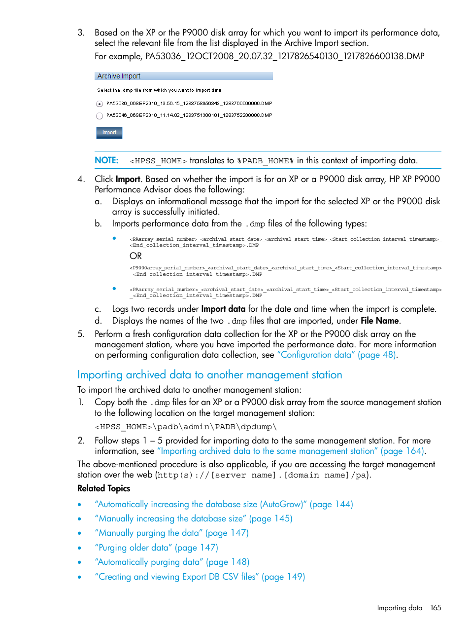 HP XP P9000 Performance Advisor Software User Manual | Page 165 / 419