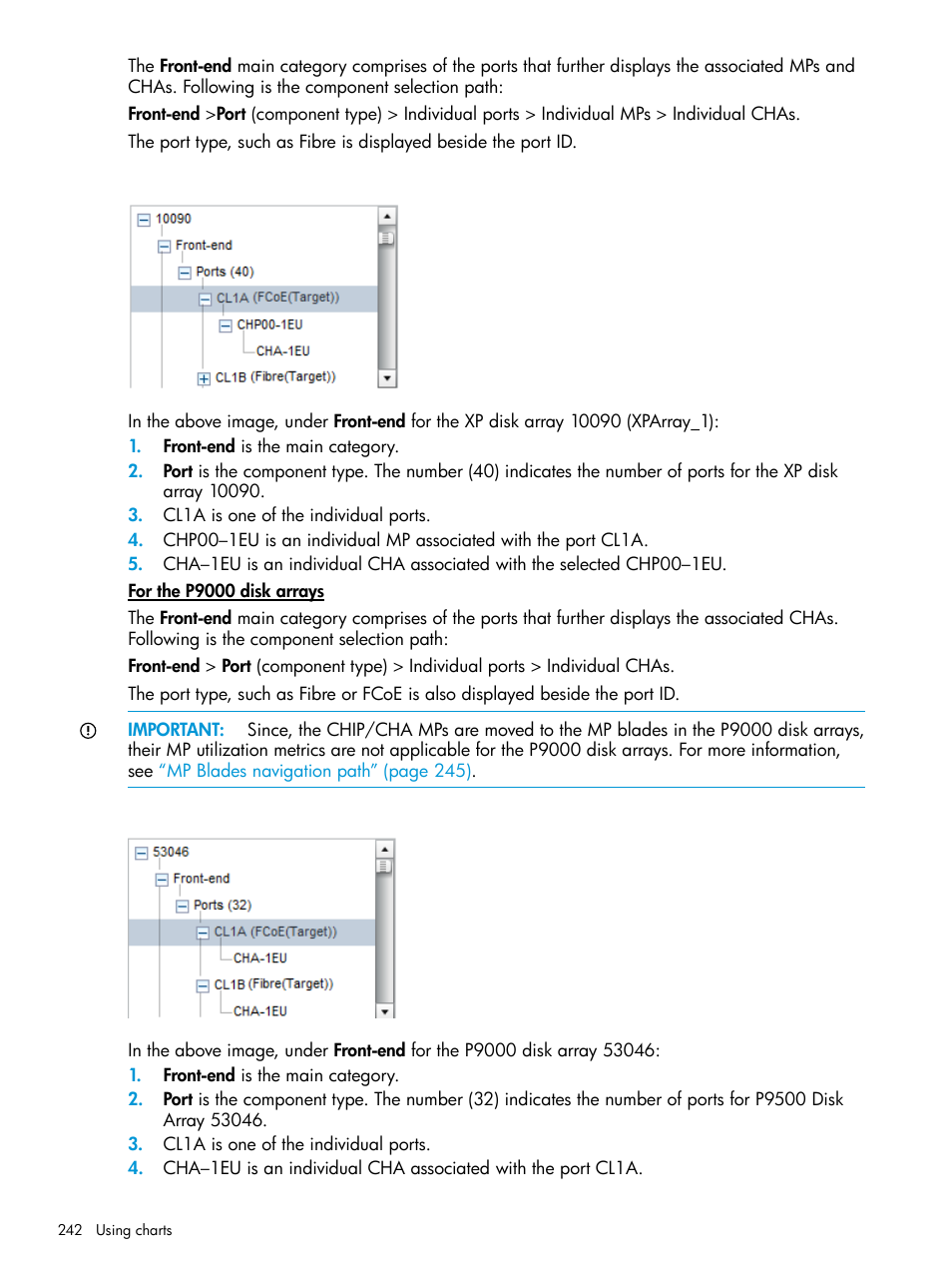HP XP P9000 Performance Advisor Software User Manual | Page 242 / 419