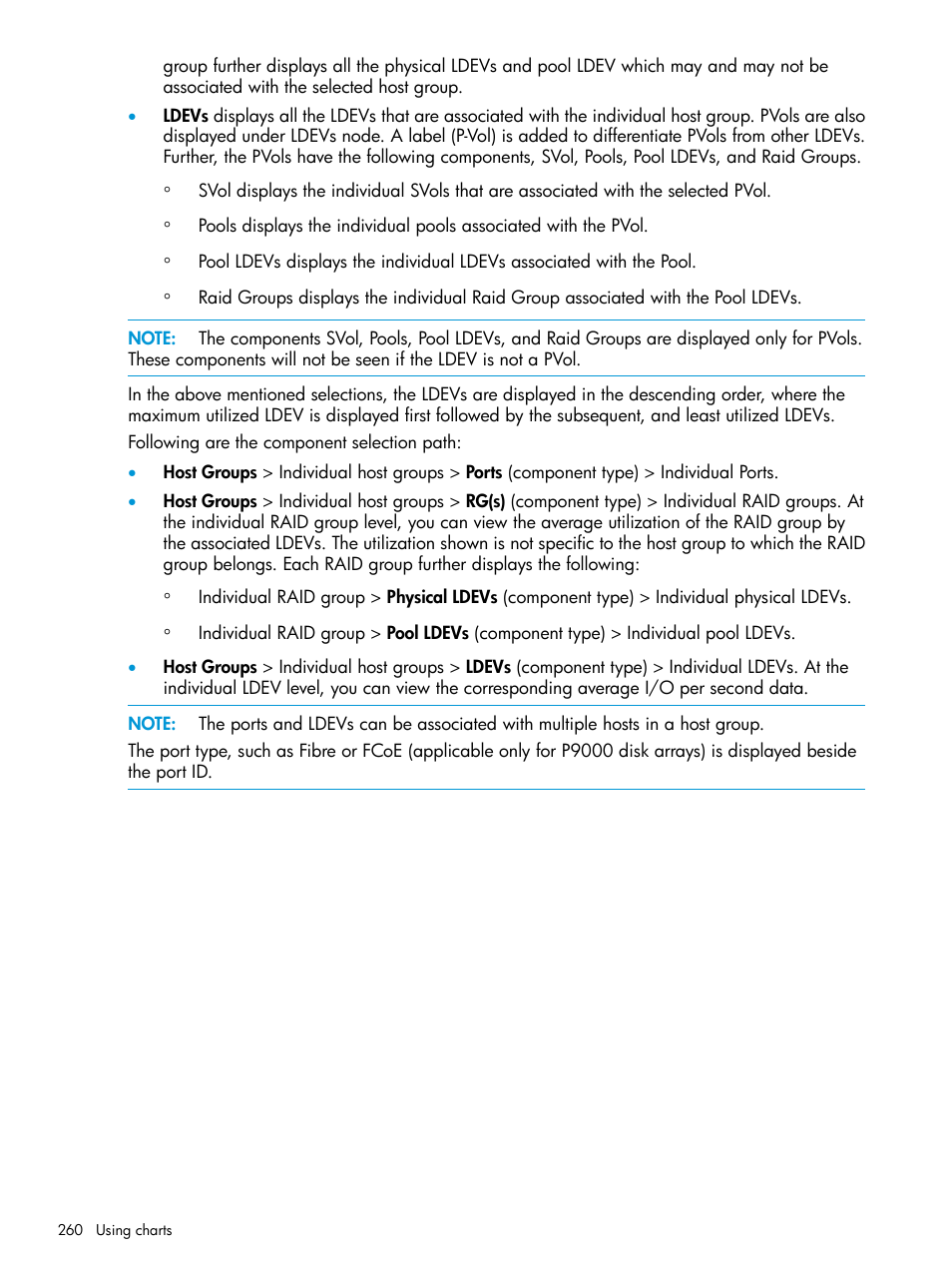 HP XP P9000 Performance Advisor Software User Manual | Page 260 / 419