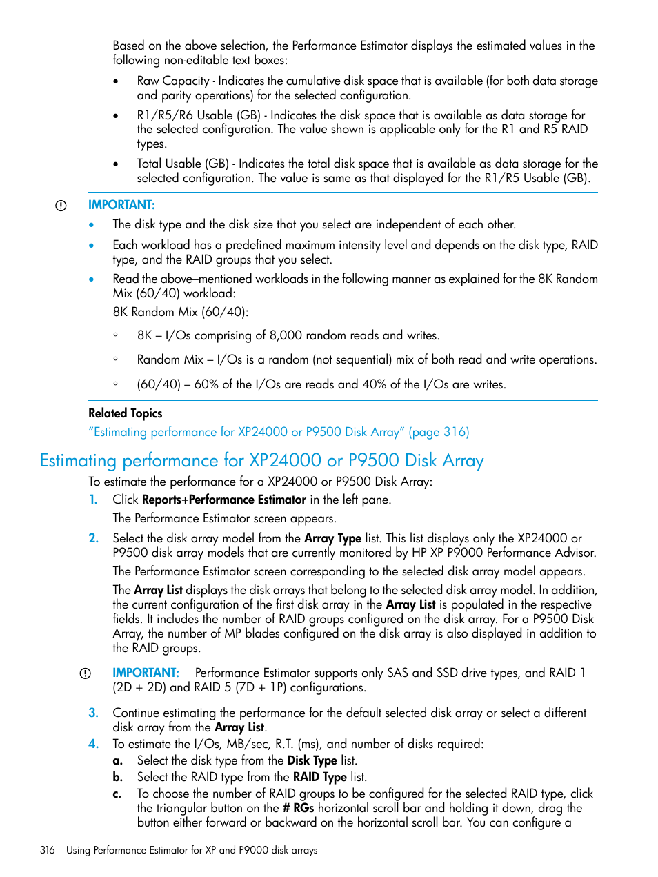 HP XP P9000 Performance Advisor Software User Manual | Page 316 / 419