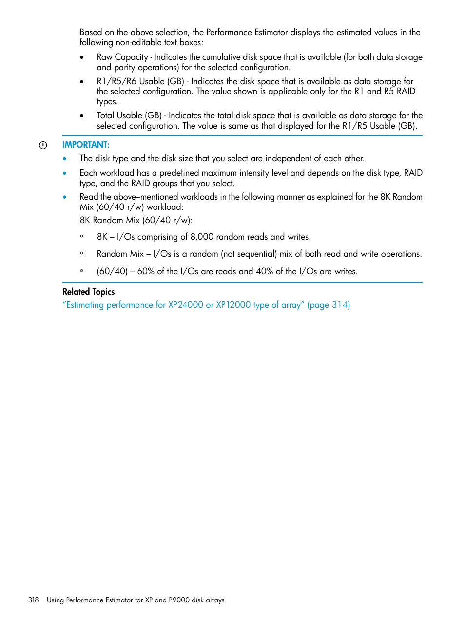 HP XP P9000 Performance Advisor Software User Manual | Page 318 / 419