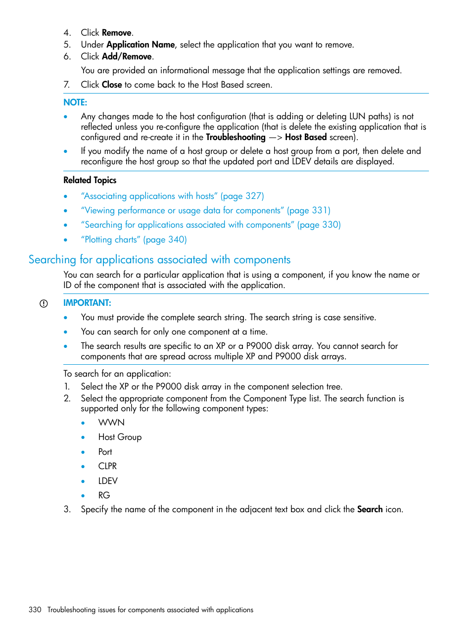 HP XP P9000 Performance Advisor Software User Manual | Page 330 / 419