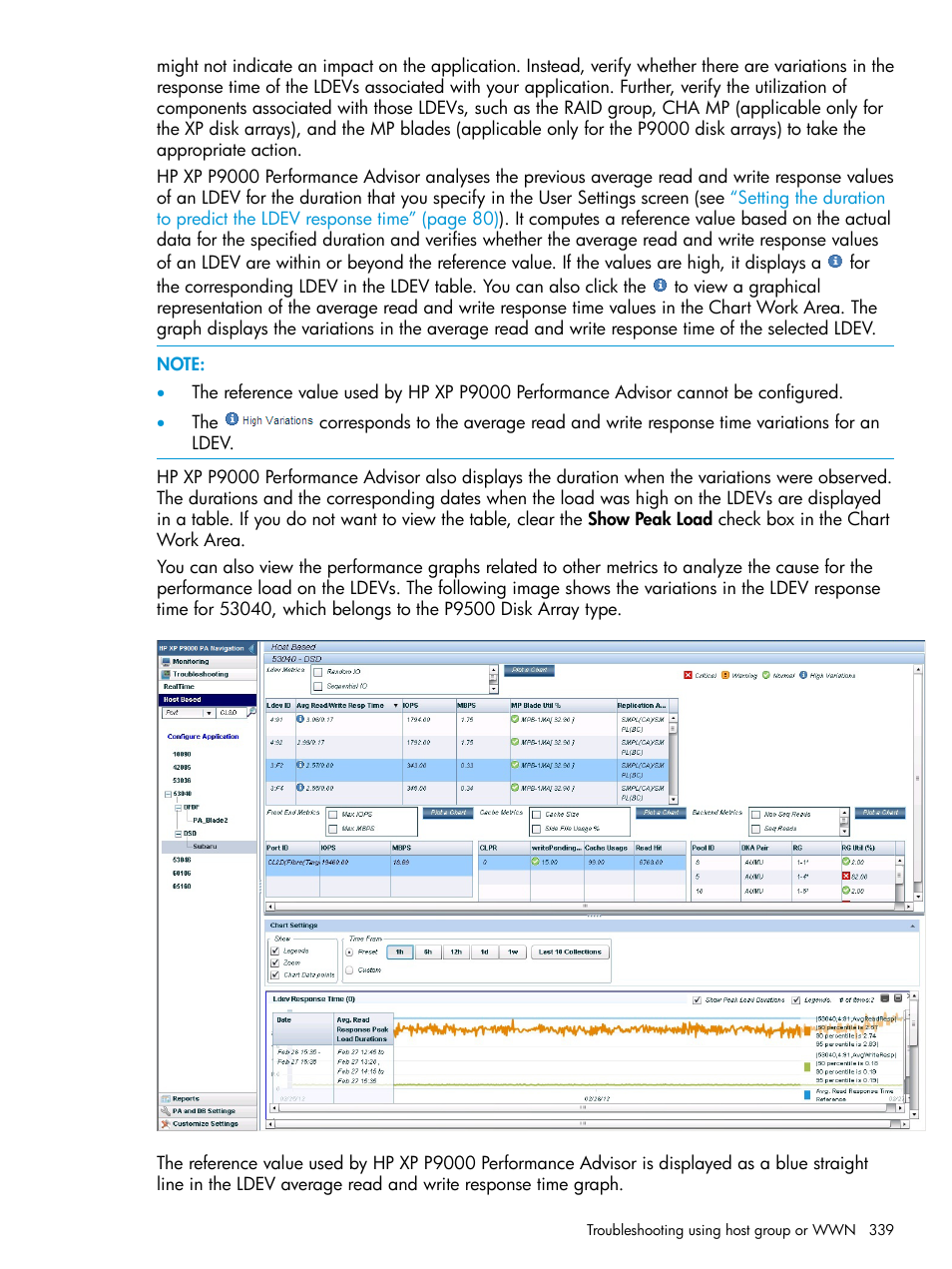 HP XP P9000 Performance Advisor Software User Manual | Page 339 / 419