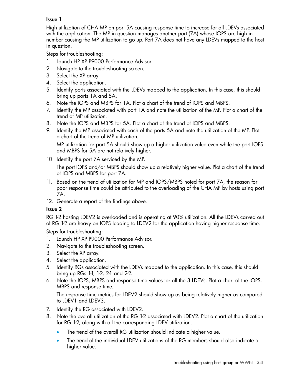 HP XP P9000 Performance Advisor Software User Manual | Page 341 / 419