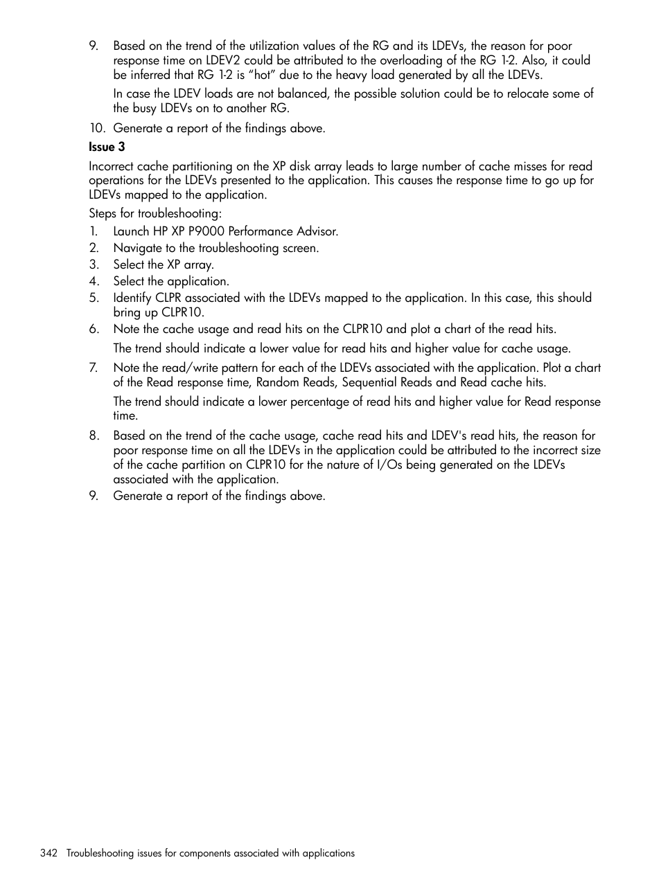 HP XP P9000 Performance Advisor Software User Manual | Page 342 / 419